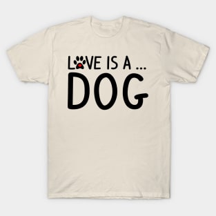 Heart Dog Paw Print T-Shirt